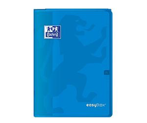 Oxford 400100006 EasyBook Cahier agrafé A4 96 pages 90 g grands carreaux seyès Bleu