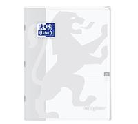 Oxford 400100065 EasyBook Cahier agrafé 24 x 32 cm 96 pages 90 g grands carreaux seyès Incolore