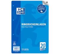 Oxford 400131444 Lot de 50 feuilles de classeur A4 sans règles 90 g/m²