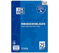 Oxford 400131468 Lot de 50 feuilles lignées avec marge blanche Format A4 Papier 90 g/m² Compatible SCRIBZEE