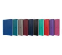 Oxford 400154868 Bloc-Notes A5 80 Feuilles Bleu, Noir, Gris, Bourgogne, Rouge, Fuchsia, Violet, Turquoise