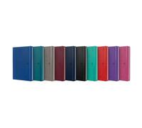 Oxford 400154868 Bloc-Notes A5 80 Feuilles Bleu, Noir, Gris, Bourgogne, Rouge, Fuchsia, Violet, Turquoise