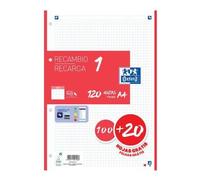 Oxford 400158162 Recharge De Papier 210 X 297 Mm (A4) 120 Feuilles