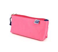 Oxford 400161054 Trousse Scolaire 2 Compartiments Kangoo Kids, élastique et 2 Fermetures éclair, Couleur Rose Fuchsia