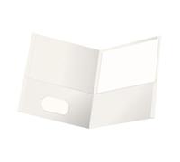 Oxford 57504EE, fardes à double rabats, papier texturé, format A4, blanc, capacité de 100 feuilles, boîte de 25
