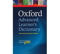 Oxford Advanced Learner's Dictionary, 8th Edition International Student's Edition with CD-ROM and Oxford iWriter (only available in certain markets)
