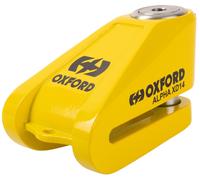 Oxford Alpha XD14 Stainless Verrouillage de disque (14mm Pin), jaune
