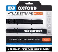 Oxford Atlas B-Clip 17mm Sangles de fixation, noir, Taille 120 cm