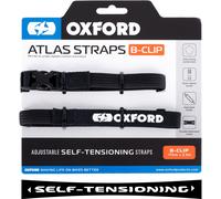 Oxford Atlas B-Clip, sangles auto-tendues 17 mm x 2 Noir Noir