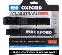 Oxford Atlas B-Clip, sangles auto-tendues 26 mm x 1 Gris Foncé/Noir Gris Foncé/Noir