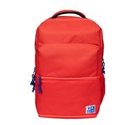 Oxford B-Out, Sac à dos scolaire unisexe, 30 L, 42 cm, poche rembourrée pour ordinateur portable, compartiment isotherme, polyester recyclé RPET, Rouge, rouge, 42x30x15cm, Décontracté