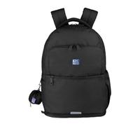 Oxford B-Out, Sac à dos scolaire unisexe, 30 L, 42 cm, poche rembourrée pour ordinateur portable, compartiment isotherme, polyester recyclé RPET, noir, Noir, 42x30x15cm, Décontracté