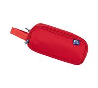Oxford B-Smart Trousse Extra Large avec 3 Compartiments et poignée de Transport Rouge, Rouge, 22,5 x 9,5 x 8 cm, Trousse à Crayons