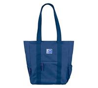 Oxford B-Trendy, Sac fourre-tout d'épaule ou bandoulière 34 cm, poche rembourrée pour ordinateur portable, polyester recyclé RPET, bleu marine, bleu marine, 34x31x12cm, Décontracté