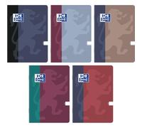 Oxford B-You Cahier A5 ligné (9 mm) avec marge, 60 feuilles, Premium Optik Paper+, couverture douce au toucher, design moderne Color Blocking, carnet de notes pour l'école et l'université, carnet