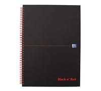 Oxford Cahier spirale Black n' Red, A5, ligné, carton G
