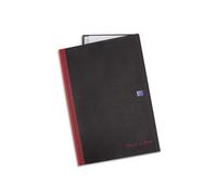 Oxford Cahier Black n' Red Broché A4 192 pages Ligné 8 mm Noir
