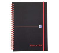 Oxford Cahier Black n' Red A5 ligné, PP, 140 pages