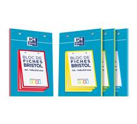 Oxford Bloc-notes Bristol 2.0 – 30 fiches A5 quadrillées 5x5 mm perforées – Modèle aléatoire