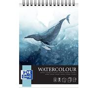 Oxford - Bloc aquarelle A4 - 10 feuilles 300 g - à spirale sur une page plus courte