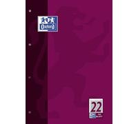 Oxford bloc pour travail, a4, 50 pages, quadrillé 5 mm 100050344