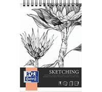 OXFORD Bloc d'esquisse Spiralé A4 50 Feuilles 120G