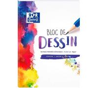 OXFORD Bloc dessin perforé - 100 pages - 29,7 cm x 21 cm x 0,8 cm