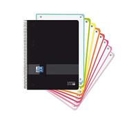 Oxford Bloc-notes A5 Micro Noir 160 hj Quadrillé