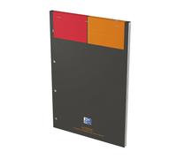 Oxford Bloc-notes agrafé International 21 x 32 cm 90g perforé 4 trous petits carreaux 5x5 160 pages
