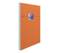 Oxford - Bloc-notes agrafé A5 14,8 x 21 cm - 160 pages - 80 g - Petits carreaux 5x5 - Orange