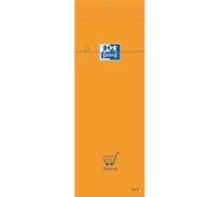 Oxford Bloc-Notes Shoping Orange 74 X 210 Mm Quadrillé 80 F