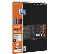 OXFORD Bloc Notes Spirale "Easynotes" Connecté Scribzee Ligné 160 p 210 x 315mm 4 perfos