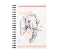 Oxford Boho Spirit Cahier A5 ligne 120 pages 90g éléphant Pack de 5