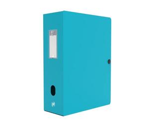 OXFORD Boîte Archive Memphis 24 x 32 cm Dos 100 mm avec Bouton Pression Couverture Polypro Coloris Assortis