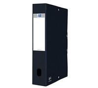 OXFORD Boîte Capacité Standard Eurofolio+ 24x32cm Dos 60mm avec Elastique Couverture Carte Noir