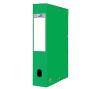 OXFORD Boîte Capacité Standard Eurofolio+ 24x32cm Dos 60mm avec Elastique Couverture Carte Vert