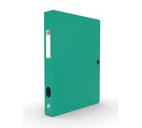 Oxford - Boîte de classement Memphis - 24x32 cm - Dos 40mm - Bouton-pression - Polypro - Vert