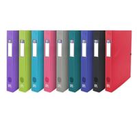 Oxford Boîte Capacité Standard Osmose 24x32 Dos 40mm avec Bouton Pression Couverture Polypro Coloris Assortis