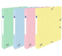 Oxford Boîte Capacité Standard Top File + 24x32cm Dos 25mm Pastel Coloris Assortis