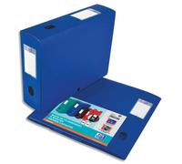 OXFORD Boîte classement non montée Memphis PP 7/10e. Dos 8 cm. Coloris Bleu