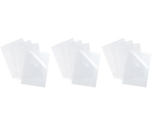 OXFORD Boîte de 100 Pochettes-Coin Shine A4 Polypro Lisse Epaisseur 12/100ème Incolore (Lot de 3)