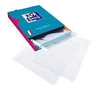 OXFORD Boîte de 100 Pochettes Perforées Usage Intensif A4 Polypro Lisse Epaisseur 9/100ème Incolore