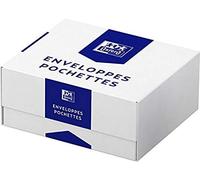 OXFORD Boîte de 500 Enveloppes fermeture avec autoadhésive 110 x 220 mm