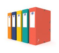 Oxford Boîte de classement A4 Recyc+ couverture carte - Dos 8 cm - Assortis
