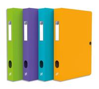 OXFORD Boîte de classement Memphis 24x32cm, en polypropylène 7/10e. Dos 6cm. Assortis style