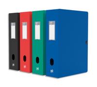 OXFORD Boîte de classement Memphis 24x32cm, en polypropylène 7/10e. Dos 8cm. Assortis tradition