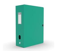 Oxford Boîte Grande Capacité Memphis 24x32cm Dos 100mm avec Bouton Pression Couverture Polypro Rouge