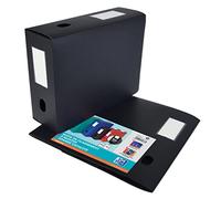 Elba Boîte de classement Memphis à plat – Polypropylène – Dos 100 mm – 240 x 320 mm – Noir