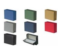 Oxford Boîte transfert toilée, format A4, bleu Bleu G