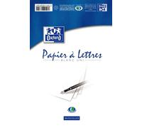 Oxford bolc de correspondace, format A5, uni, blanc